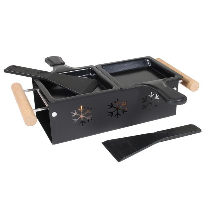 Appareil à Raclette Duo "Bougie" 32cm Noir | Cuisson Conviviale Cuisson Conviviale Cuisson Conviviale