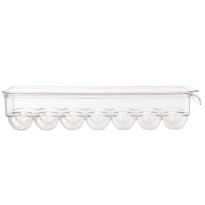 Bac de Rangement Frigo "14 Oeufs" 37cm Transparent | Rangement Frigo Conservation Rangement Frigo