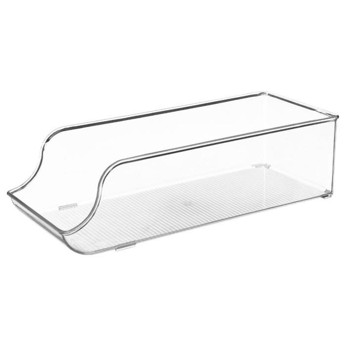 Bac de Rangement "Frigo" 34cm Transparent | Rangement Frigo Conservation Rangement Frigo