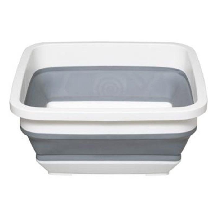 Bassine Carrée "Rétractable" 8L Blanc & Gris | Bassine & Seau Bassine & Seau Bassine & Seau