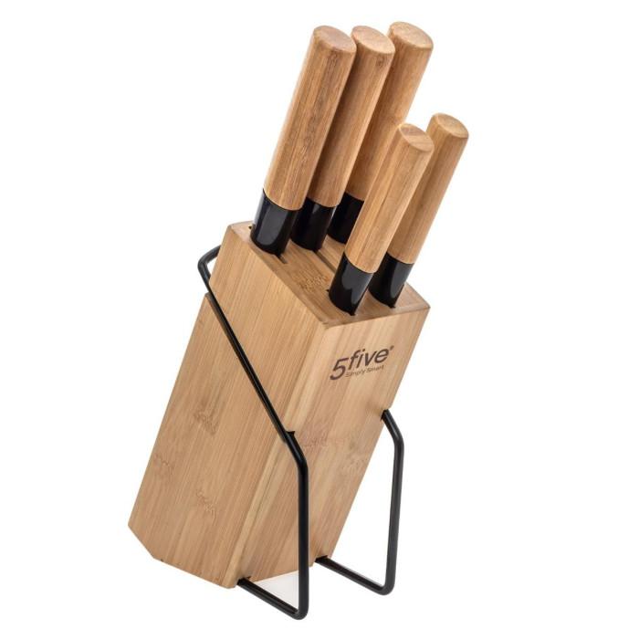 Bloc 5 Couteaux "Bambou" 31cm Naturel | Couteau de Cuisine Couteau de Cuisine Couteau de Cuisine