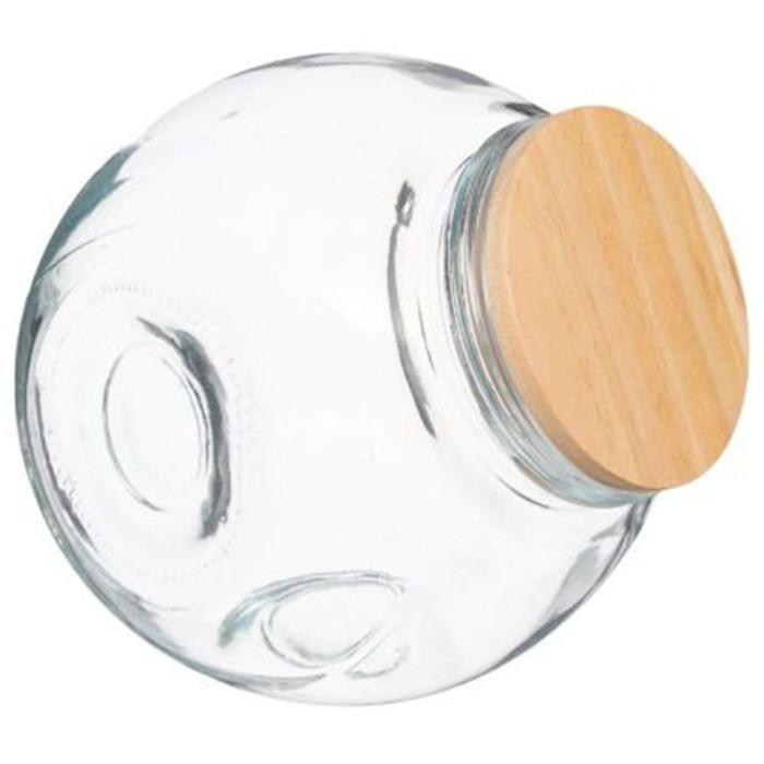 Bocal à Bonbons en Verre "Bois" 1,5L Transparent | Bocal en Verre Bocal en Verre Bocal en Verre