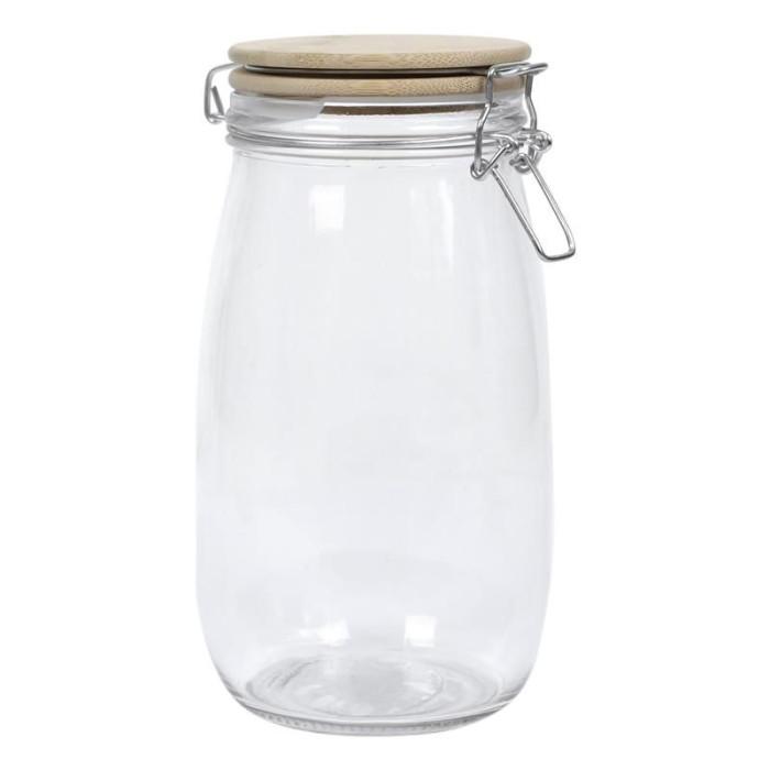 Bocal de Conservation "Nourriture" 1,5L Transparent | Bocal en Verre Bocal en Verre Bocal en Verre