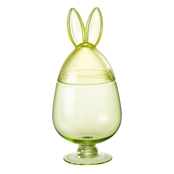 Bocal Design en Verre "Lapin II" 38cm Vert | Bocal en Verre Bocal en Verre Bocal en Verre