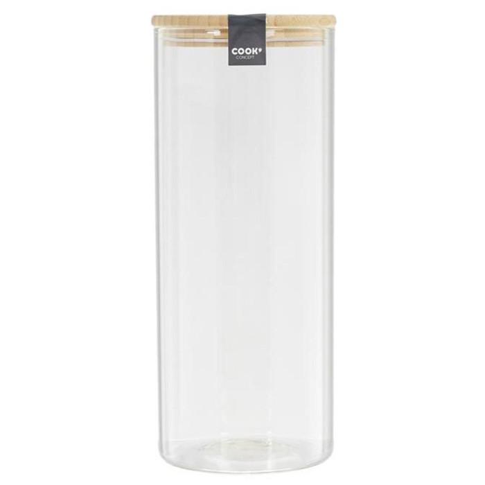 Bocal en Verre "Bambou" 1,6L Transparent | Bocal en Verre Bocal en Verre Bocal en Verre