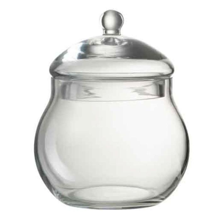 Bocal en Verre Design "Boule" 19cm Transparent | Bocal en Verre Bocal en Verre Bocal en Verre