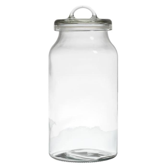 Bocal Rond en Verre "Couvercle" 2,7L Transparent | Bocal en Verre Bocal en Verre Bocal en Verre