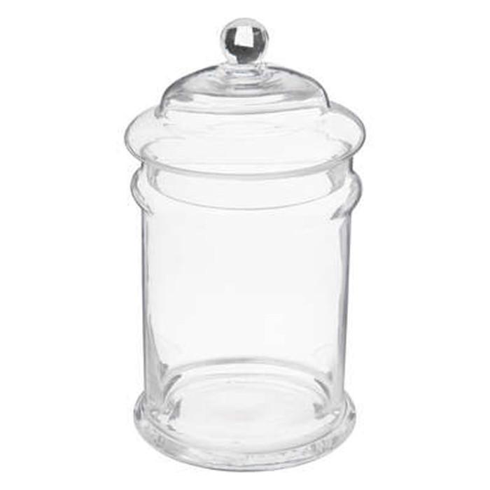 Bonbonnière en Verre "Bonbon" 25cm Transparent | Bonbonnière Boîtes de Rangement Bonbonnière