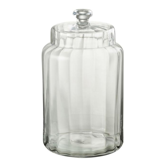 Bonbonnière en Verre "Elia" 32cm Transparent | Bonbonnière Boîtes de Rangement Bonbonnière