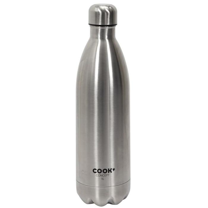 Bouteille de Transport "Isotherme" 1L Argent | Bouteille Isotherme Bouteille Isotherme Argent