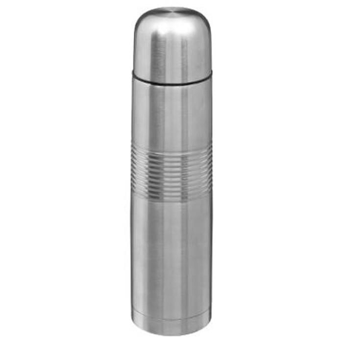 Bouteille Isotherme Inox "Crénelé" 1L Argent | Bouteille Isotherme Bouteille Isotherme Argent