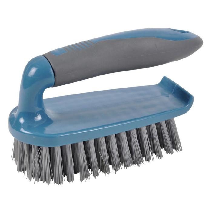 Brosse à Récurer "Poignée" 15cm Anthracite & Bleu Paon | Accessoire de Nettoyage Accessoire de Nettoyage Accessoire de Nettoyage