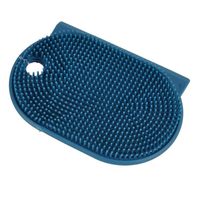 Brosse Multifonction Silicone "Plate" 12cm Bleu Paon | Accessoire de Nettoyage Accessoire de Nettoyage Accessoire de Nettoyage