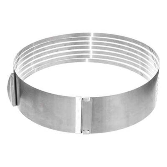 Cercle Extensible Inox "Génoise" 24-30cm Argent | Cercle à Pâtisserie & Emporte-Pièce Cercle à Pâtisserie & Emporte-Pièce Argent