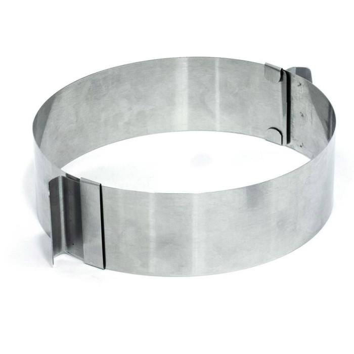 Cercle Extensible Inox "Salgo" 16cm Argent | Cercle à Pâtisserie & Emporte-Pièce Cercle à Pâtisserie & Emporte-Pièce Argent