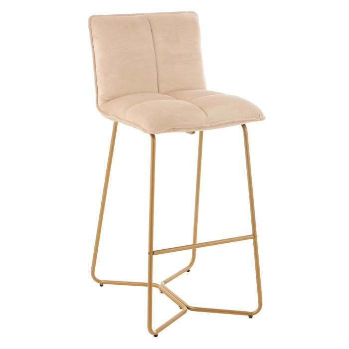 Chaise de Bar Design "Pierre" 85cm Beige | Tabouret de bar Cuisine & Bar Beige