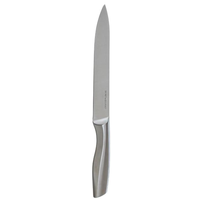 Couteau à Trancher Inox Forgé 34cm Gris | Couteau de Cuisine Couteau de Cuisine Couteau de Cuisine