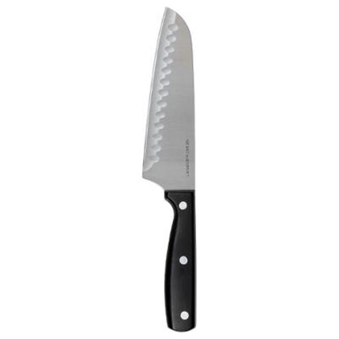 Couteau Japonais Santoku "Dice" Inox 29cm Noir | Couteau de Cuisine Couteau de Cuisine Couteau de Cuisine