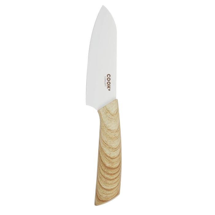 Couteau Santoku "Anti-Adhésif" 24cm Naturel | Couteau de Cuisine Couteau de Cuisine Couteau de Cuisine