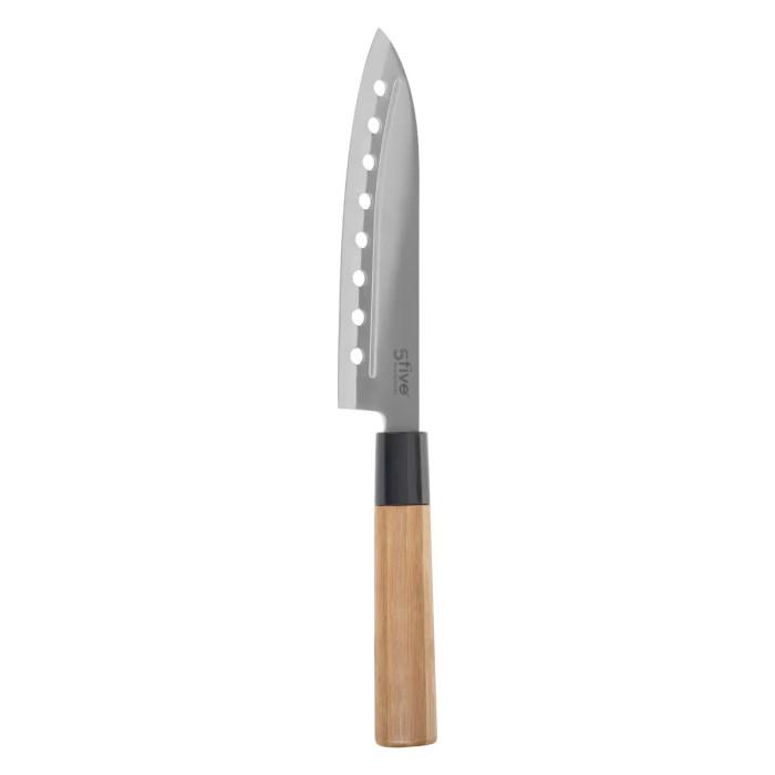 Couteau Santoku en Bambou "Java" 30cm Naturel | Couteau de Cuisine Couteau de Cuisine Couteau de Cuisine