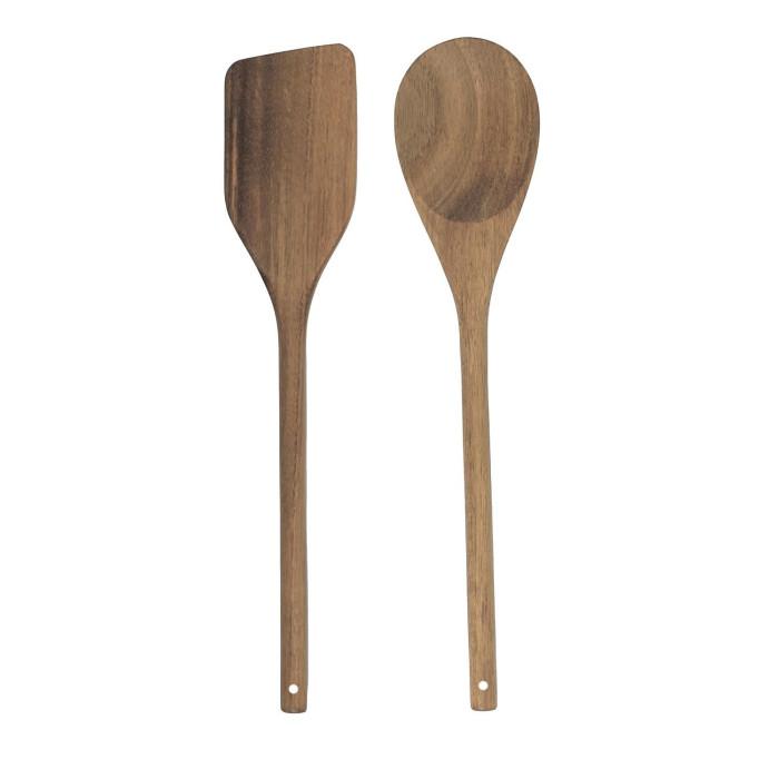 Cuillère & Spatule en Bois "Acacia" 30cm Marron | Spatule, Fouet & Pinceau Cuillère, Écumoire & Louche Cuillère, Écumoire & Louche