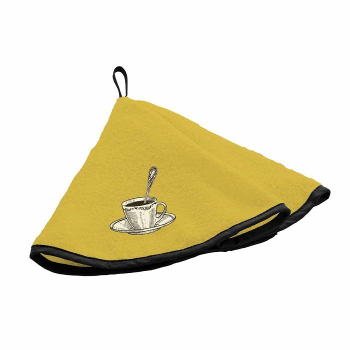 Essuie Main en Éponge "Tasse" 60cm Jaune | Torchon & Essuie Main Linge de Cuisine Jaune