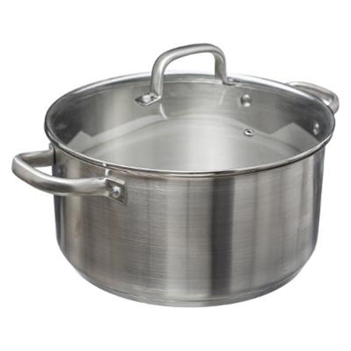 Faitout en Inox "Cuisine" 29cm Argent | Cocotte, Faitout & Marmite Poêles, Casseroles & Cuisson Argent