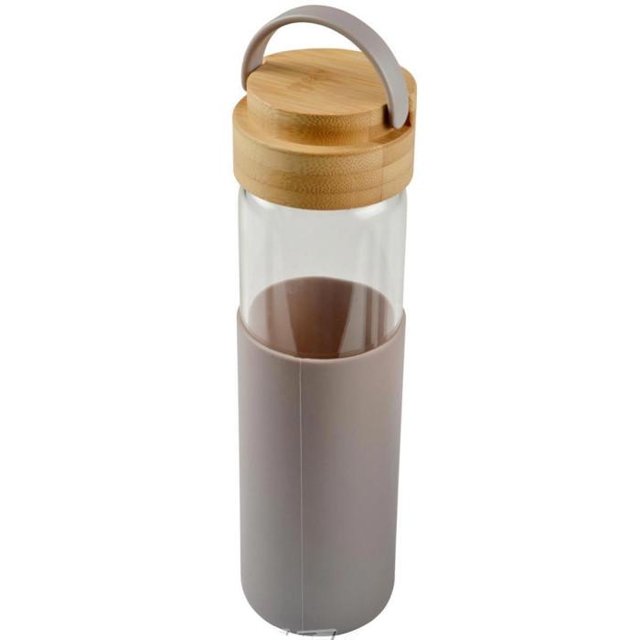 Gourde Bouteille en Verre "Silicone" 0,6L Taupe | Bouteille Isotherme Bouteille Isotherme Bouteille Isotherme