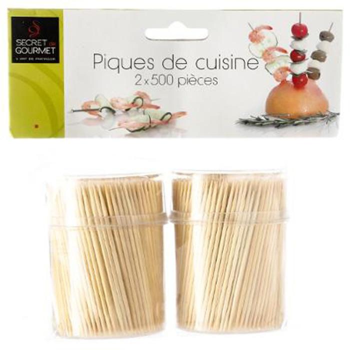 Lot de 1000 Piques de Cuisine 7cm Naturel | Accessoire de Préparation Accessoire de Préparation Accessoire de Préparation