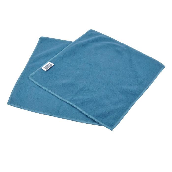 Lot de 2 Chiffons "Antistatiques" 30x30cm Bleu Paon | Chiffon Microfibre Chiffon Microfibre Bleu Paon