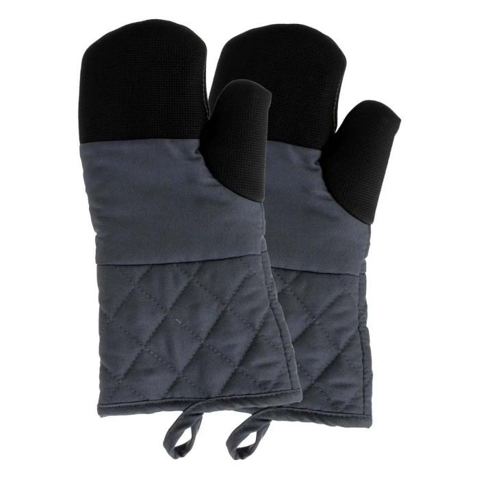 Lot de 2 Gants de Cuisine "Neo" 32cm Gris | Gant & Manique Gant & Manique Gant & Manique