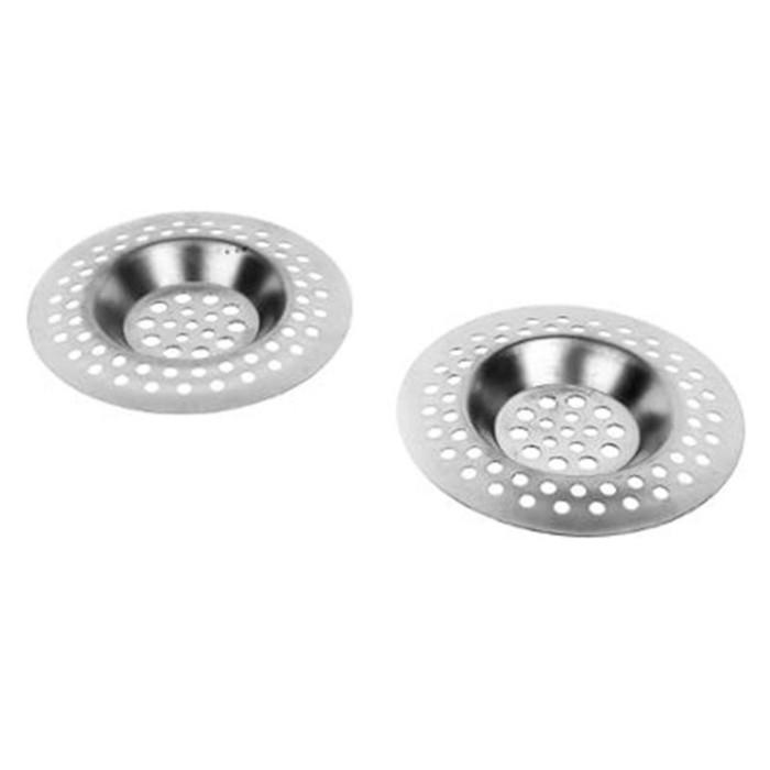 Lot de 2 Grilles d’Évier "Sink" 7cm Gris | Tapis d’Évier & Porte-Éponge Equipement de Cuisine Gris