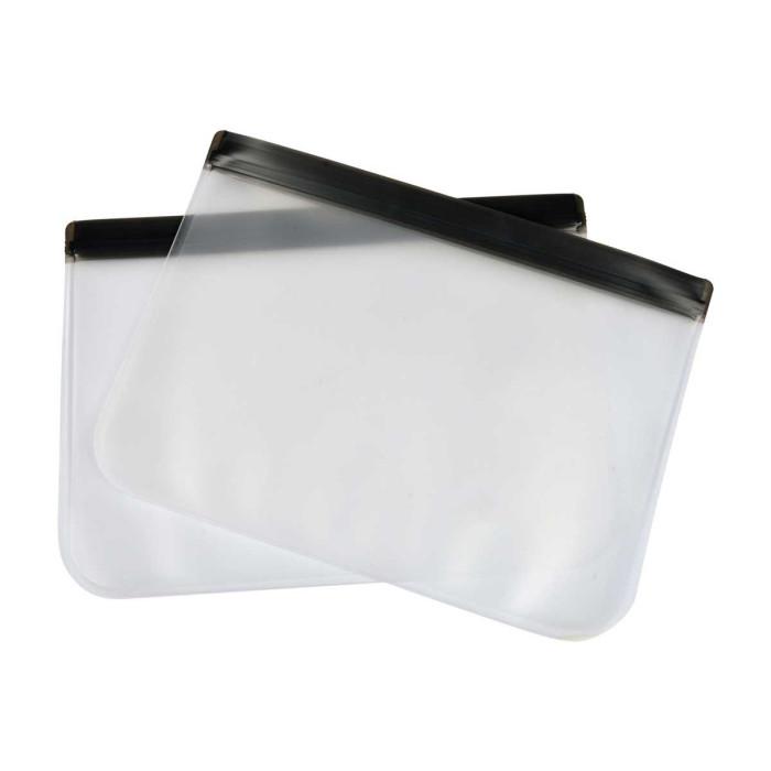 Lot de 2 Sacs Alimentaires "Réutilisables" 1,5L Transparent | Accessoire de Conservation Accessoire de Conservation Accessoire de Conservation