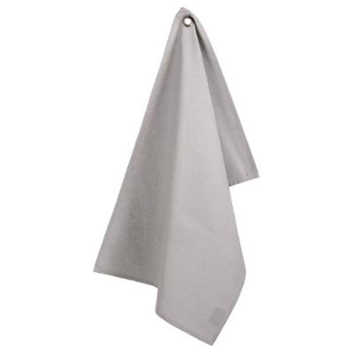 Lot de 2 Torchons de Cuisine "Coton" 70cm Gris Clair | Torchon & Essuie Main Linge de Cuisine Gris Clair