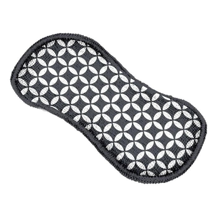 Lot de 3 Éponges Microfibre "Geoflower" 18cm Noir & Blanc | Accessoire de Nettoyage Accessoire de Nettoyage Accessoire de Nettoyage