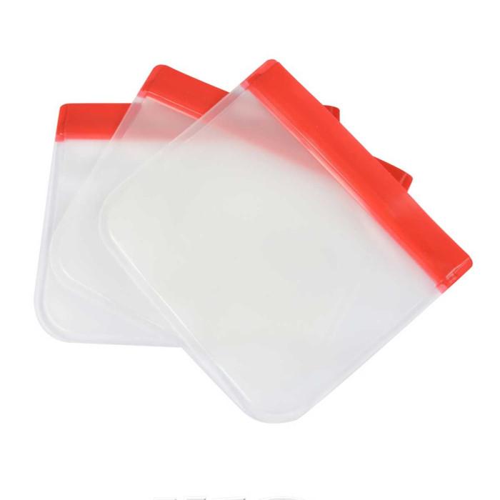 Lot de 3 Sacs Alimentaires "Réutilisables" 0,4L Transparent | Accessoire de Conservation Accessoire de Conservation Accessoire de Conservation