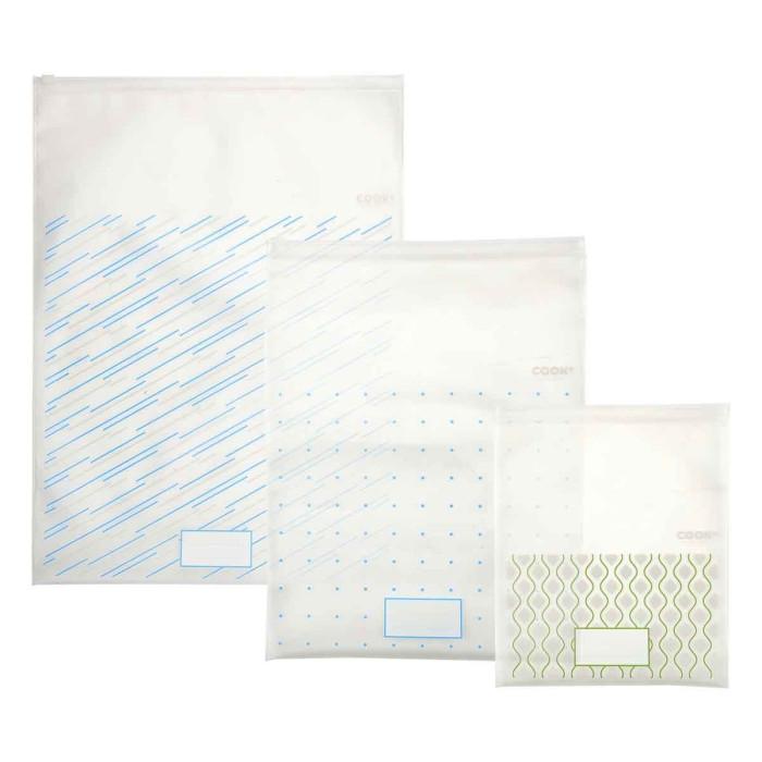 Lot de 3 Sacs de Congélation "Réutilisables" 41cm Transparent | Accessoire de Conservation Accessoire de Conservation Accessoire de Conservation