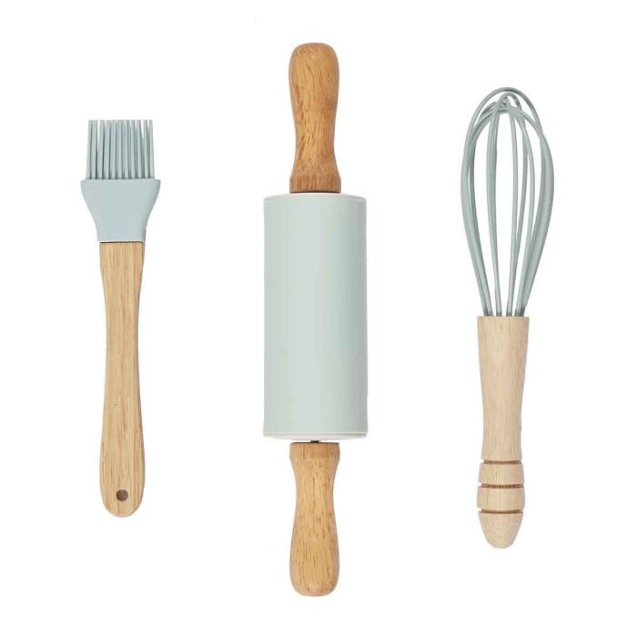 Lot de 3 Ustensiles de Pâtisserie "Enfant" 23cm Bleu | Accessoire de Pâtisserie Accessoire de Pâtisserie Accessoire de Pâtisserie