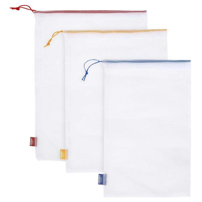 Lot de 6 Sacs Réutilisables "Utile" 41cm Multicolore | Accessoire de Conservation Accessoire de Conservation Accessoire de Conservation