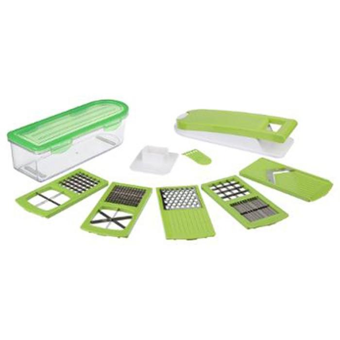 Mandoline Multi-Découpe 10 Pièces "Kit" 31cm Vert | Éplucheur & Mandoline Éplucheur & Mandoline Éplucheur & Mandoline