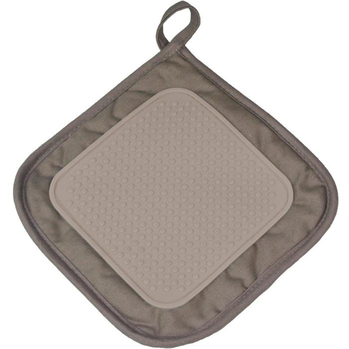 Manique de Cuisine en Silicone "Cuistot" 19cm Taupe | Gant & Manique Gant & Manique Gant & Manique