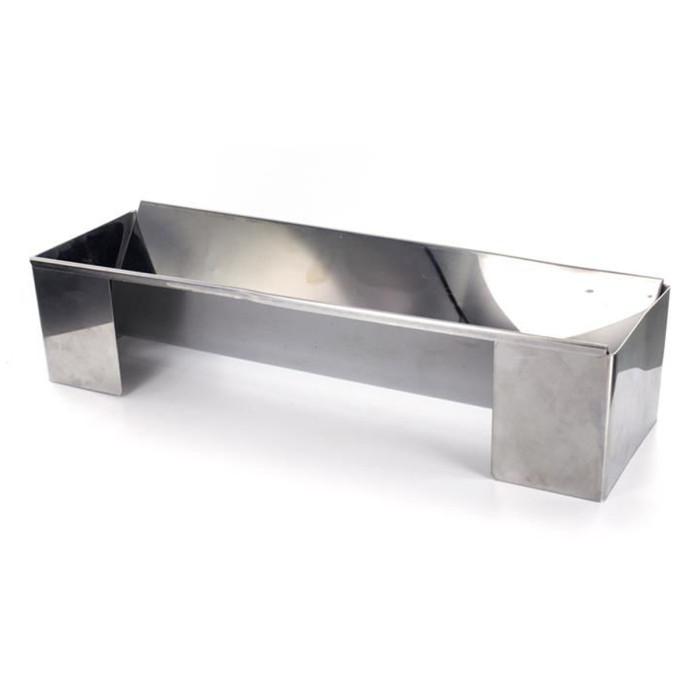 Moule à Bûche Métal "Triangulaire" 31cm Argent | Moule à Pâtisserie Moule à Pâtisserie Argent