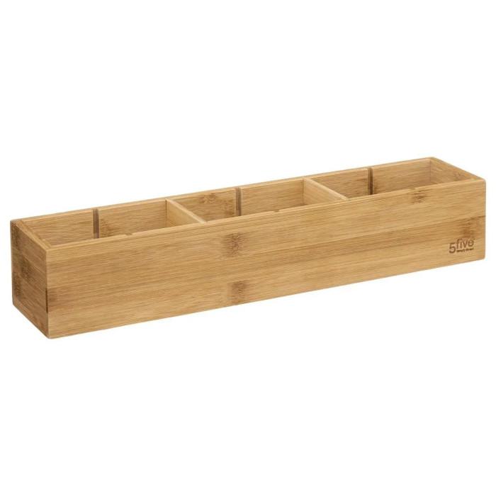 Organiseur Bambou "Tidy Smart" 38cm Naturel | Range-Couverts Equipement de Cuisine Naturel