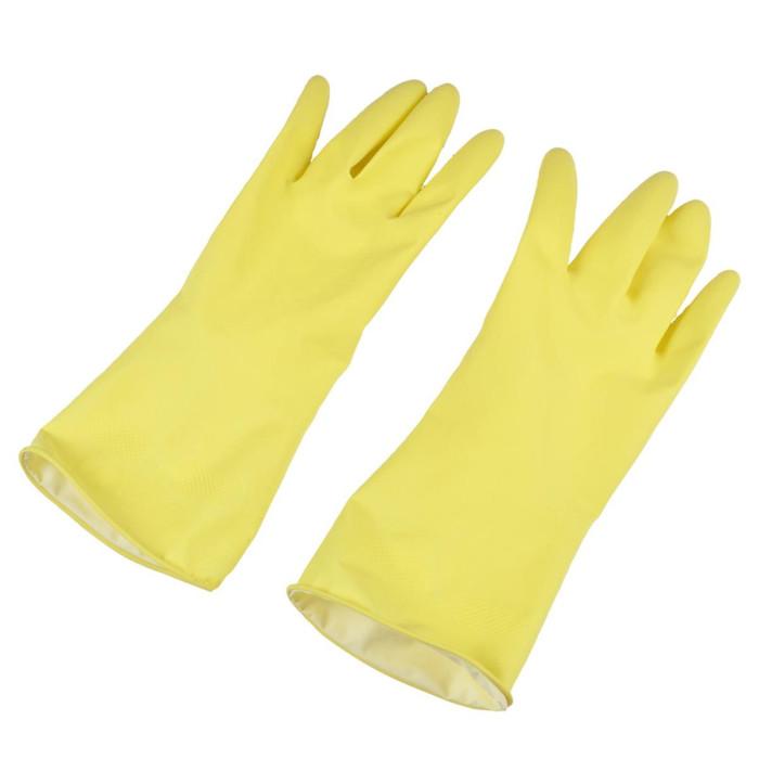 Paire de Gants de Ménage "Latex" Taille L Jaune | Accessoire de Nettoyage Accessoire de Nettoyage Accessoire de Nettoyage