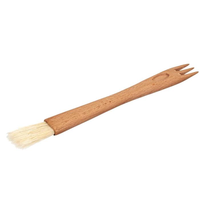 Pinceau de Pâtisserie 2 en 1 "Finition" 21cm Naturel | Spatule, Fouet & Pinceau Spatule, Fouet & Pinceau Naturel