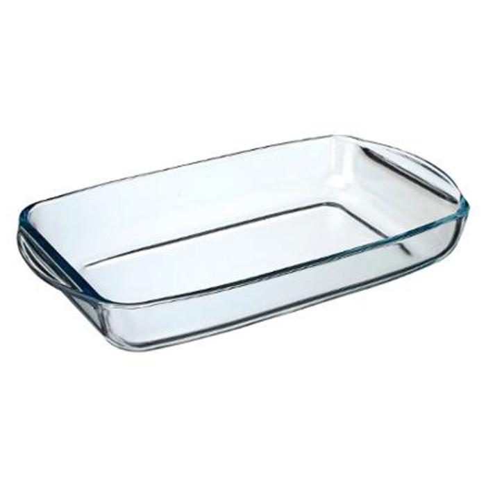 Plat à Four Rectangulaire en Verre 34cm Transparent | Plat de Cuisson & Four Plat de Cuisson & Four Plat de Cuisson & Four