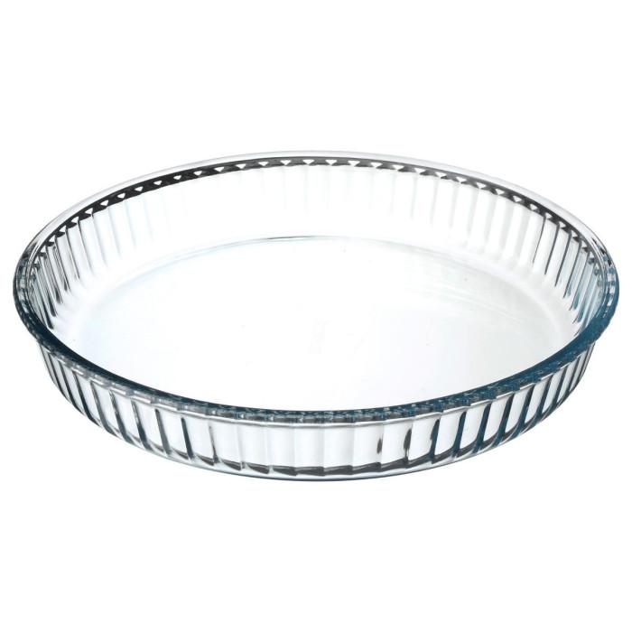 Plat en Verre Rond "Four" 32cm Transparent | Plat de Cuisson & Four Plat de Cuisson & Four Plat de Cuisson & Four