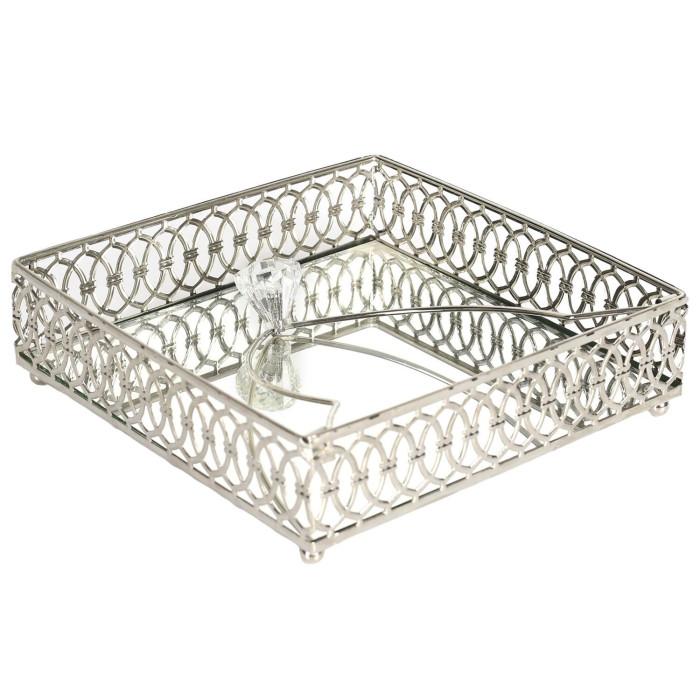 Plateau Porte-Serviettes "Avram" 16cm Argent | Porte Serviettes & Essuie Tout Equipement de Cuisine Argent