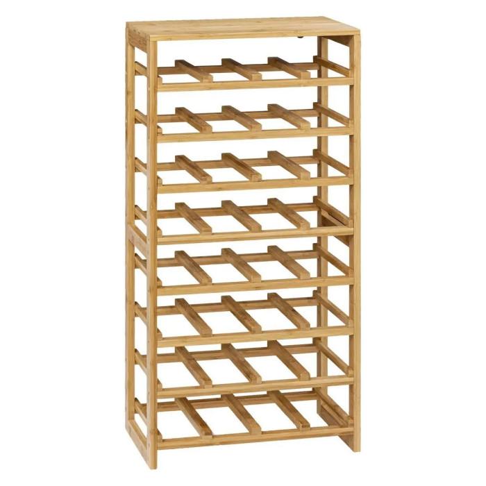 Porte-Bouteilles sur Rack "Linha" 89cm Naturel | Porte-Bouteilles Equipement de Cuisine Naturel