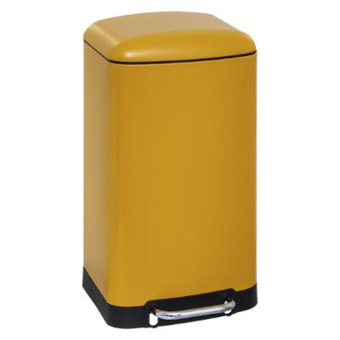 Poubelle de Cuisine Métal "Ariane" 30L Jaune | Poubelle de Cuisine Equipement de Cuisine Jaune